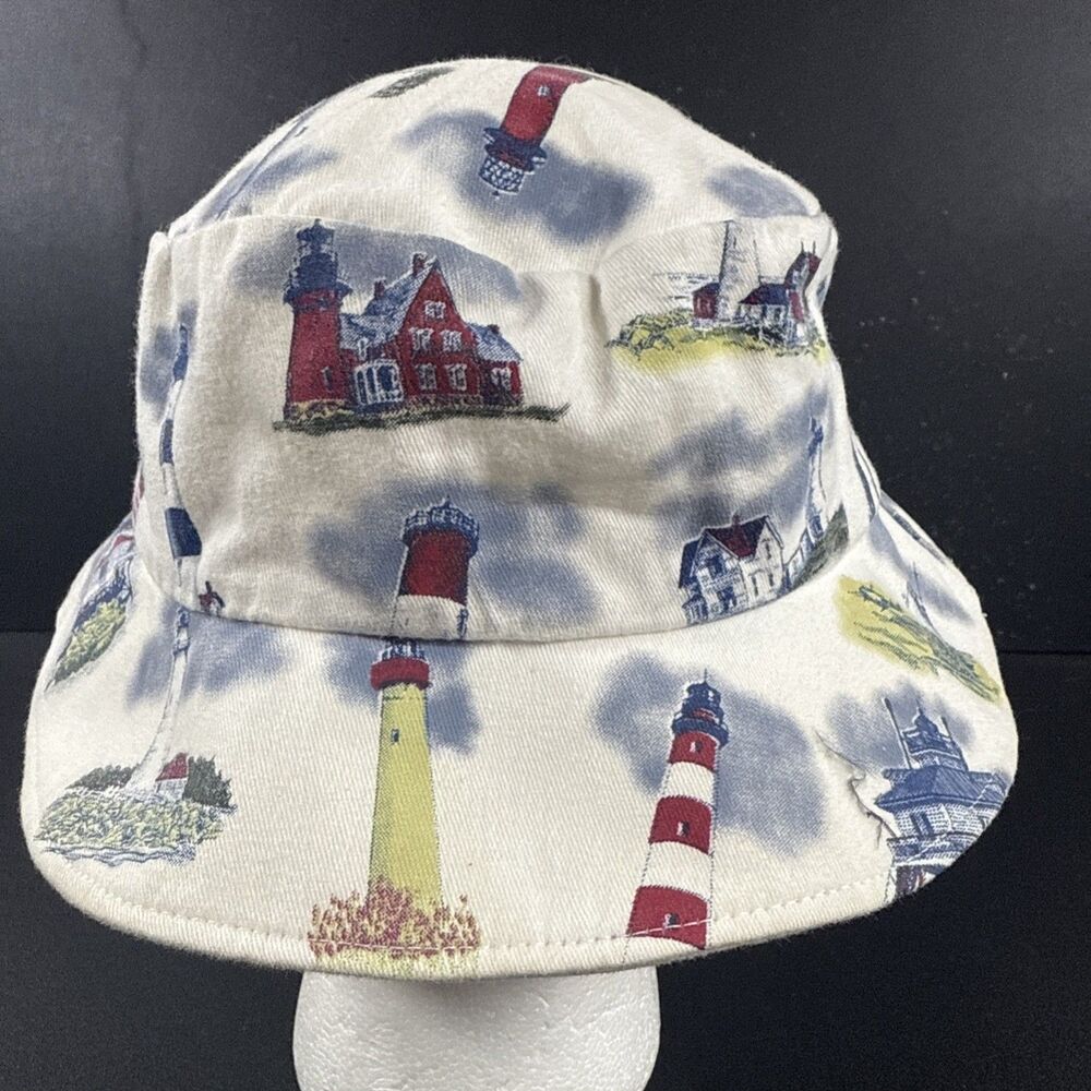 Vintage Art Unlimited Lighthouse Bucket Hat Made In The USA - Picture 4 of 8